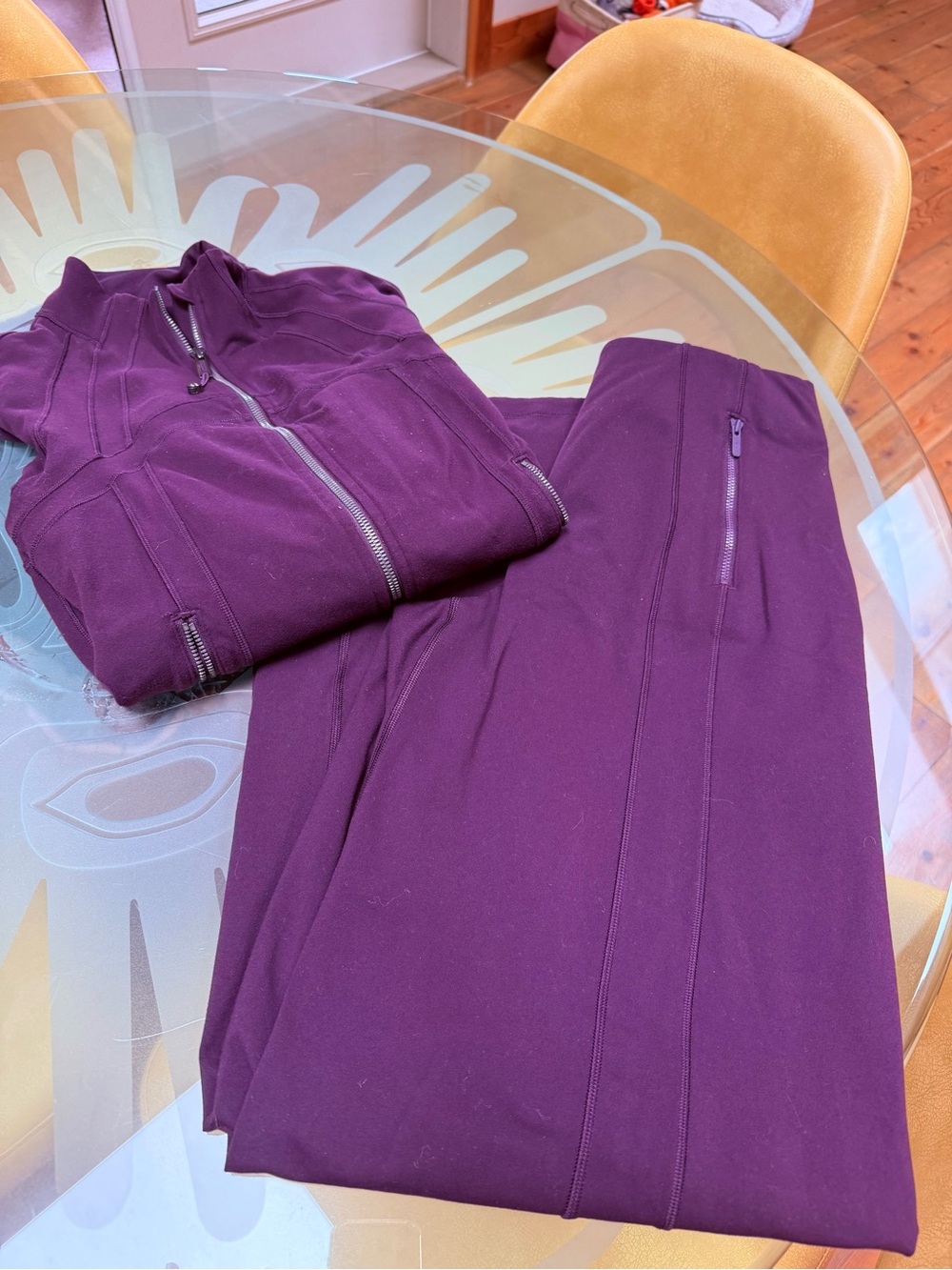 lululemon athletica Plum Full-Zip Jacket & Matching Joggers